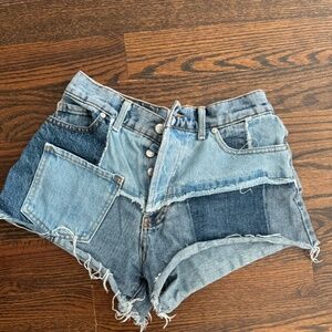 Patchwork shorts